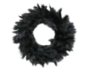 Macosa Home Dekokranz Federkranz Schwarz 25 cm Bild 2