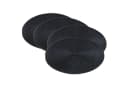 Macosa Home Platzset 4er Set Schwarz Kunststoff Rund Bild 1