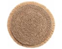 Macosa Home Platzset 2er Set Maisstroh Fransen rund Beige Bild 1