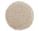 Macosa Home Platzset 2er Set Maisstroh Fransen rund Beige Bild 2