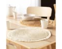 Macosa Home Platzset 2er Set Maisstroh Fransen rund Beige Bild 3