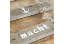 Macosa Home Wanddeko Holzschild Meer Maritim Braun-Weiß Bild 4