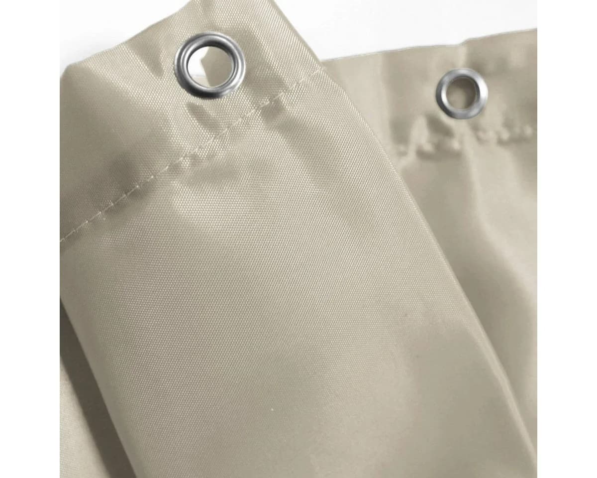 Sanixa Duschvorhang Textil Beige inkl. Ringe - Bild 3
