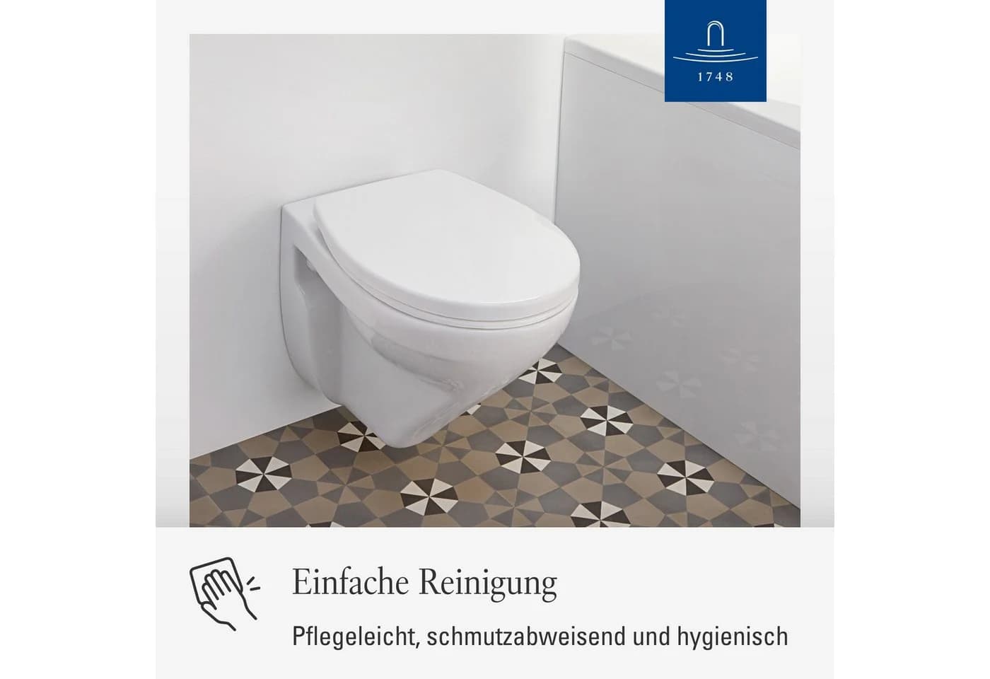 Villeroy und Boch O.novo Wand-WC-Sitz 8M43S101 Weiß Quick-Release/Soft-Closing - Bild 4