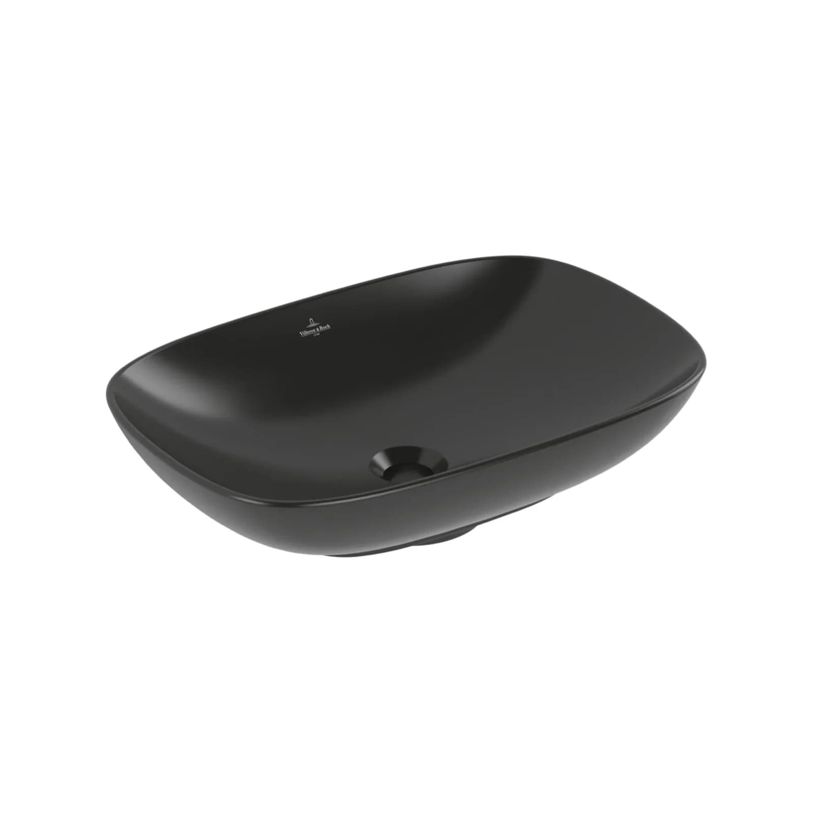 Villeroy & Boch Aufsatzwaschbecken Loop&Friends 560x 380mm Pure Black