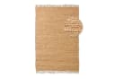 TaraCarpet Flickenteppich Sylt Beige mit Fransen Bild 1