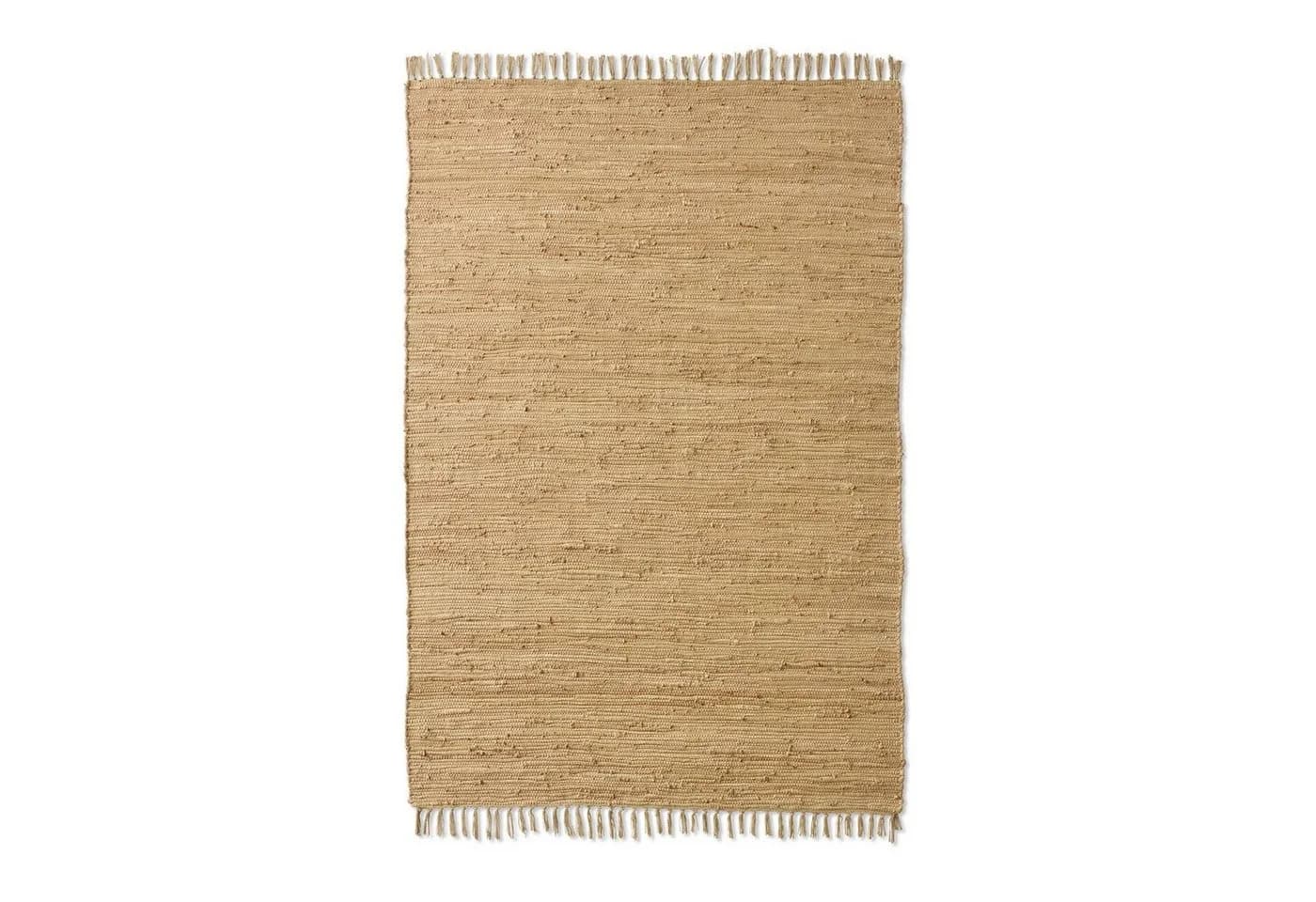 TaraCarpet Flickenteppich Sylt Beige mit Fransen - Bild 3