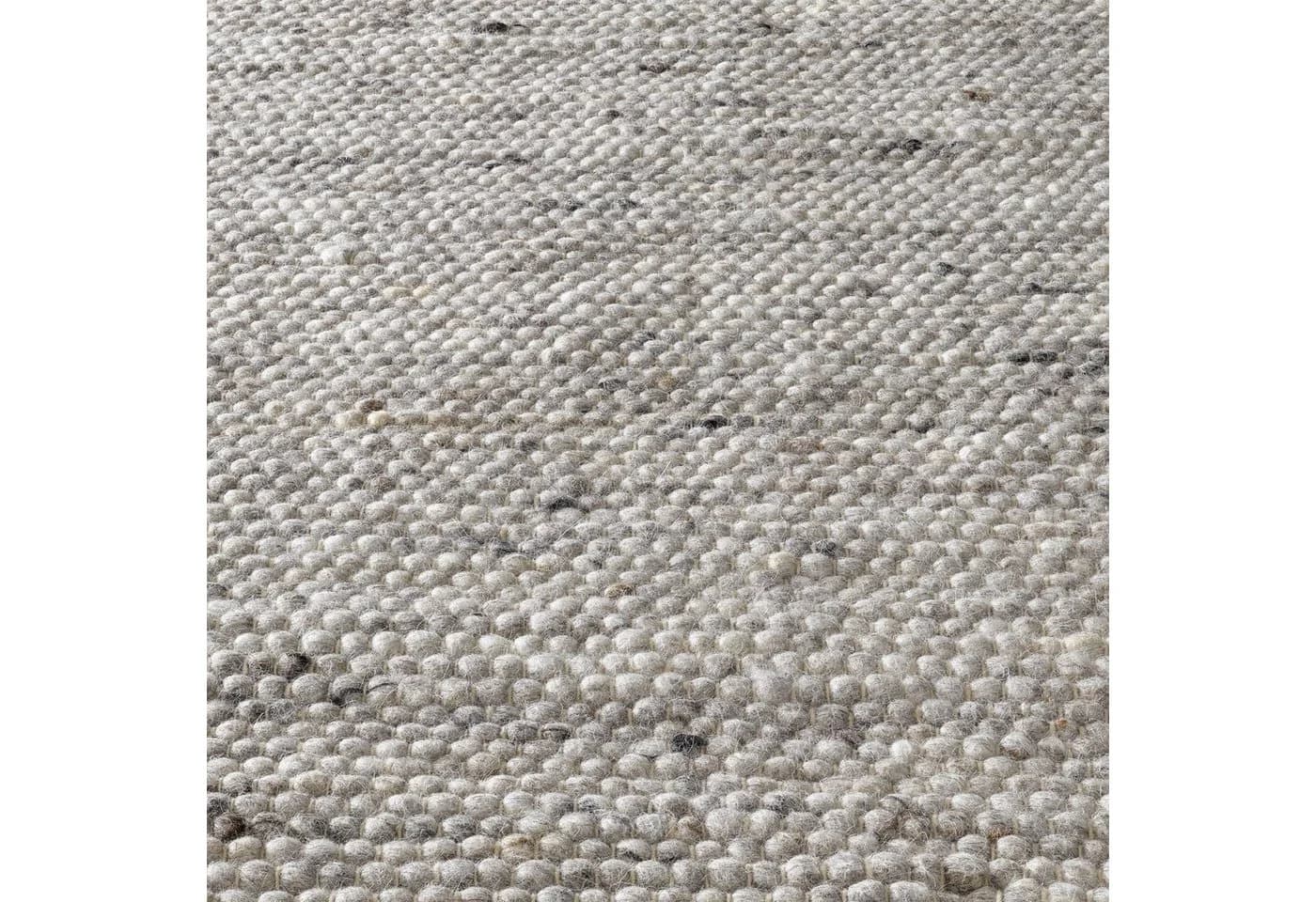 TaraCarpet Wollteppich Helsinki Grau Meliert Handwebteppich - Bild 4