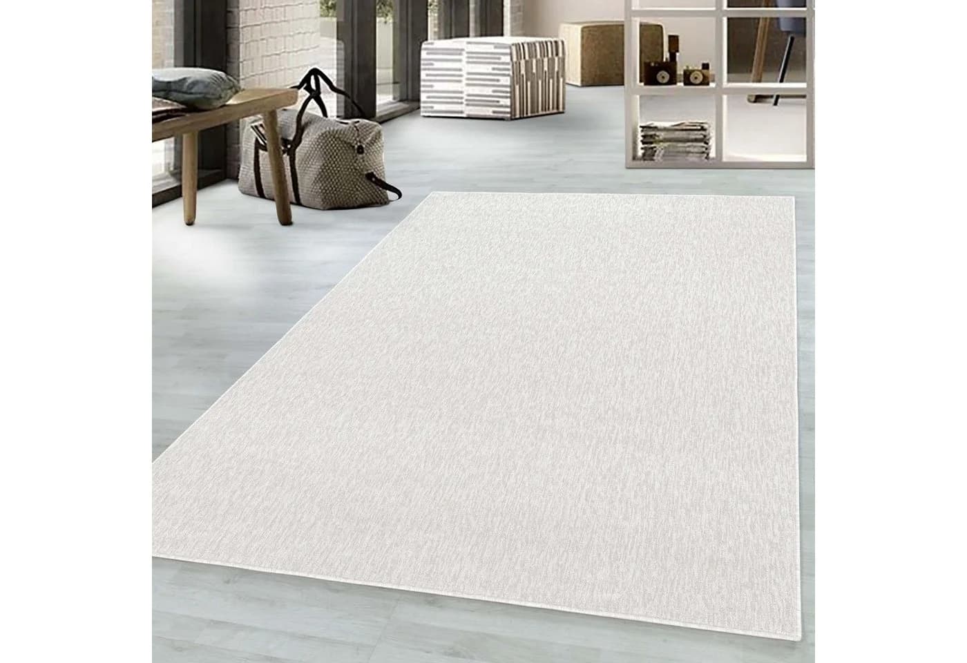 TaraCarpet Osaka Teppich Creme Flachgewebe