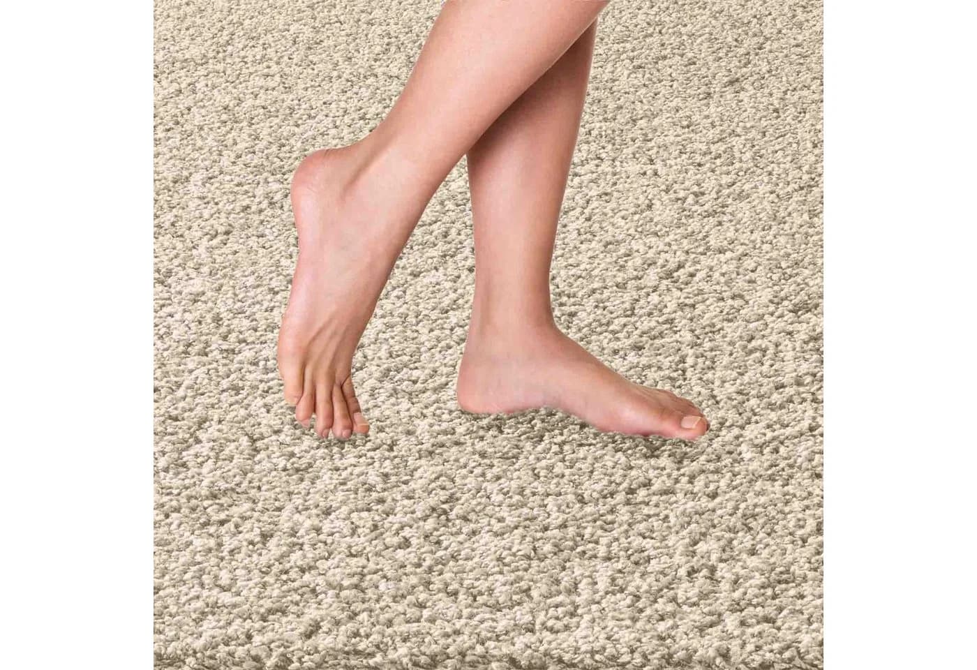 TaraCarpet Langflor-Teppich Sole 100% Polypropylen Creme - Bild 4