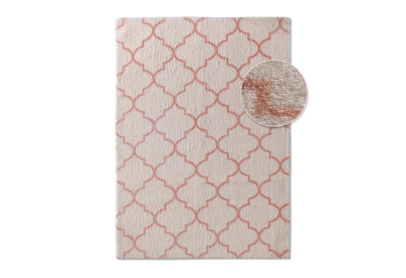 TaraCarpet Teppich Valetta Florentiner 52 Beige/Rosa Kurzflor - Bild 2