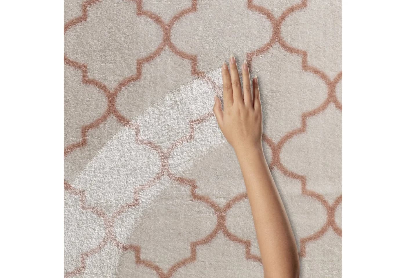 TaraCarpet Teppich Valetta Florentiner 52 Beige/Rosa Kurzflor - Bild 5