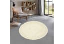 TaraCarpet Jute Teppich Mani Colour Rund Weiß Modern Bild 1
