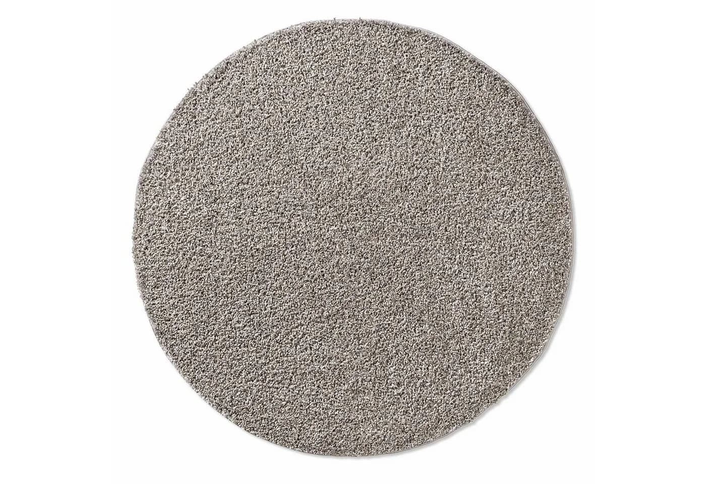 TaraCarpet Langflor-Teppich Venezia Shaggy Uni Grau