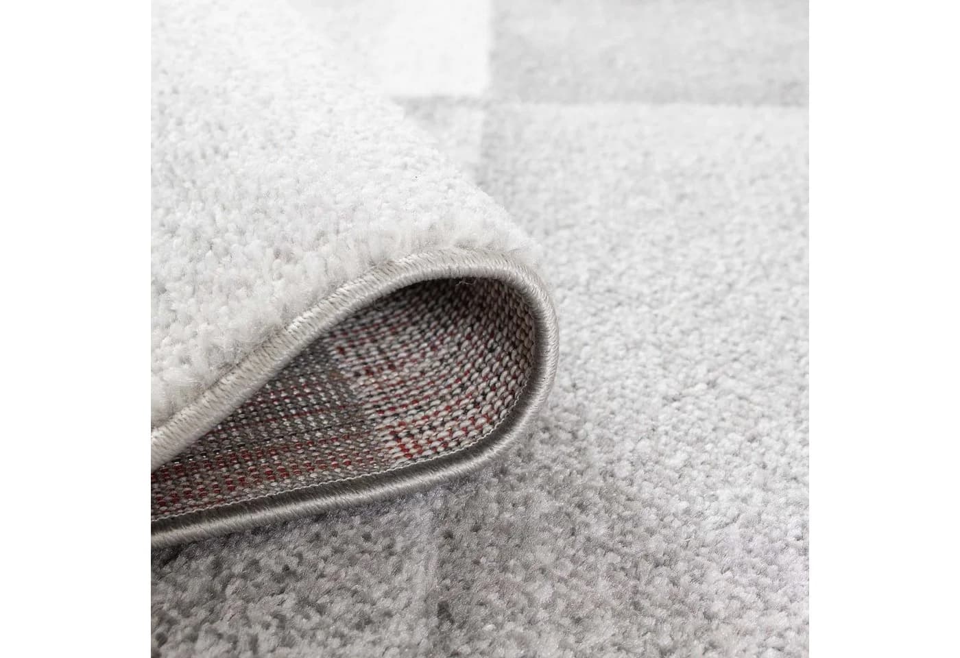 TaraCarpet TC-Fashion Designerteppich Grau Beige Blau Karos - Bild 3