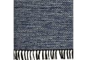 TaraCarpet Borkum Baumwollteppich Blau Modern Handgewebt Bild 4