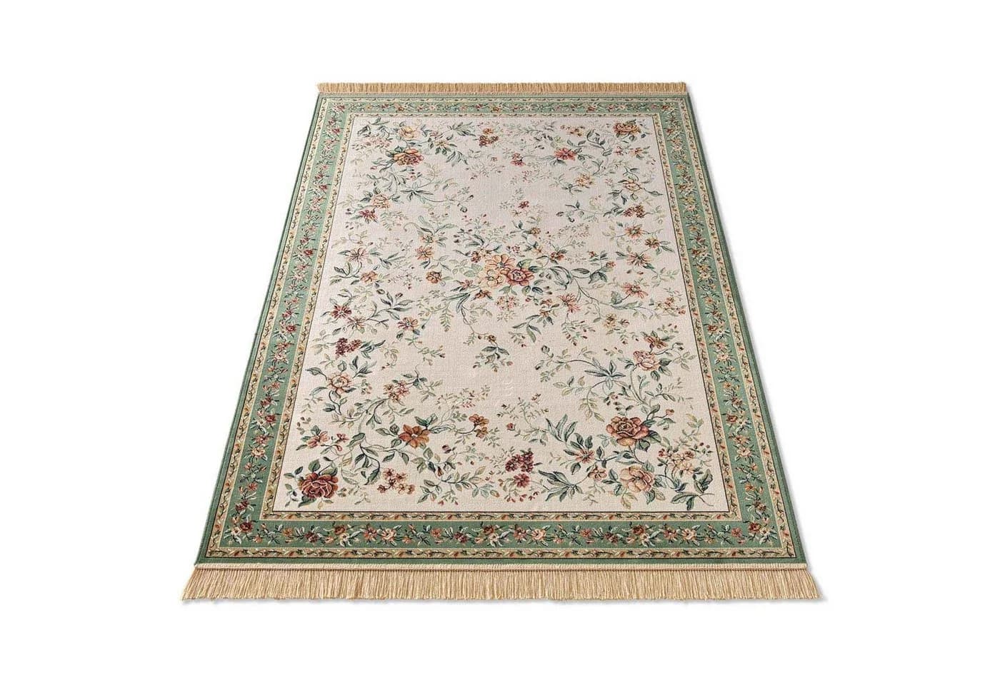TaraCarpet Teppich Palazzo Royal Antique Roses Bordüre 95x140 cm - Bild 5
