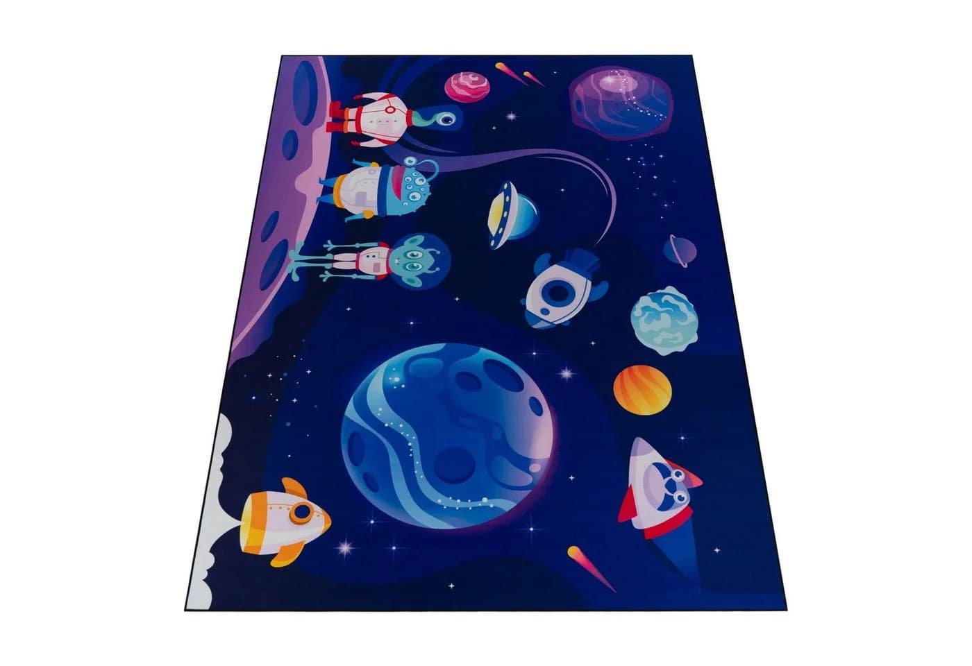 TaraCarpet Kinderteppich Alien Adventure Bunt Weltraum - Bild 5