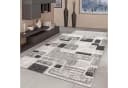 TaraCarpet Teppich Aragon 56 Kariert Retro Grau Modern Bild 1