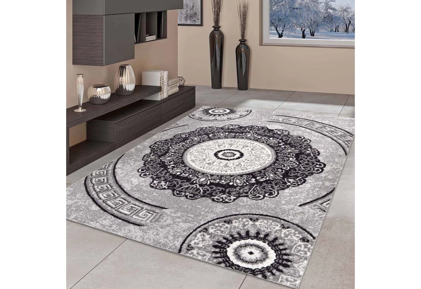 TaraCarpet Teppich Aragon 77 Oriental Grau 120x160 cm