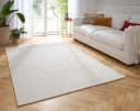 TaraCarpet Teppich Taipe-Piastrella Creme Synthetisch Hasenfell Bild 2