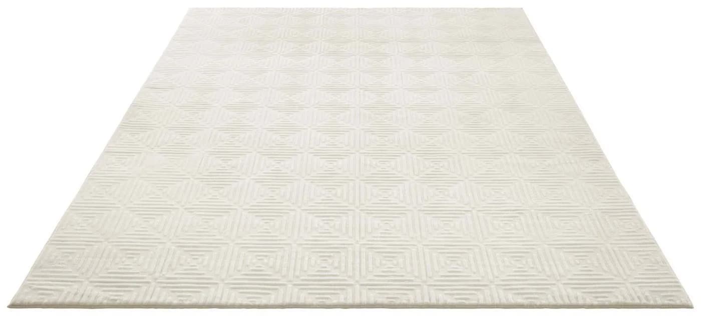 TaraCarpet Teppich Taipe-Piastrella Creme Synthetisch Hasenfell - Bild 5