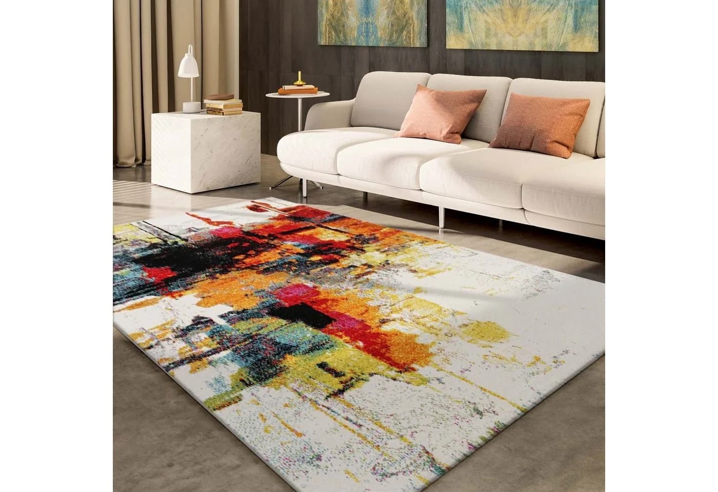 TaraCarpet Teppich Vision Splash Bunt Modern Vintage