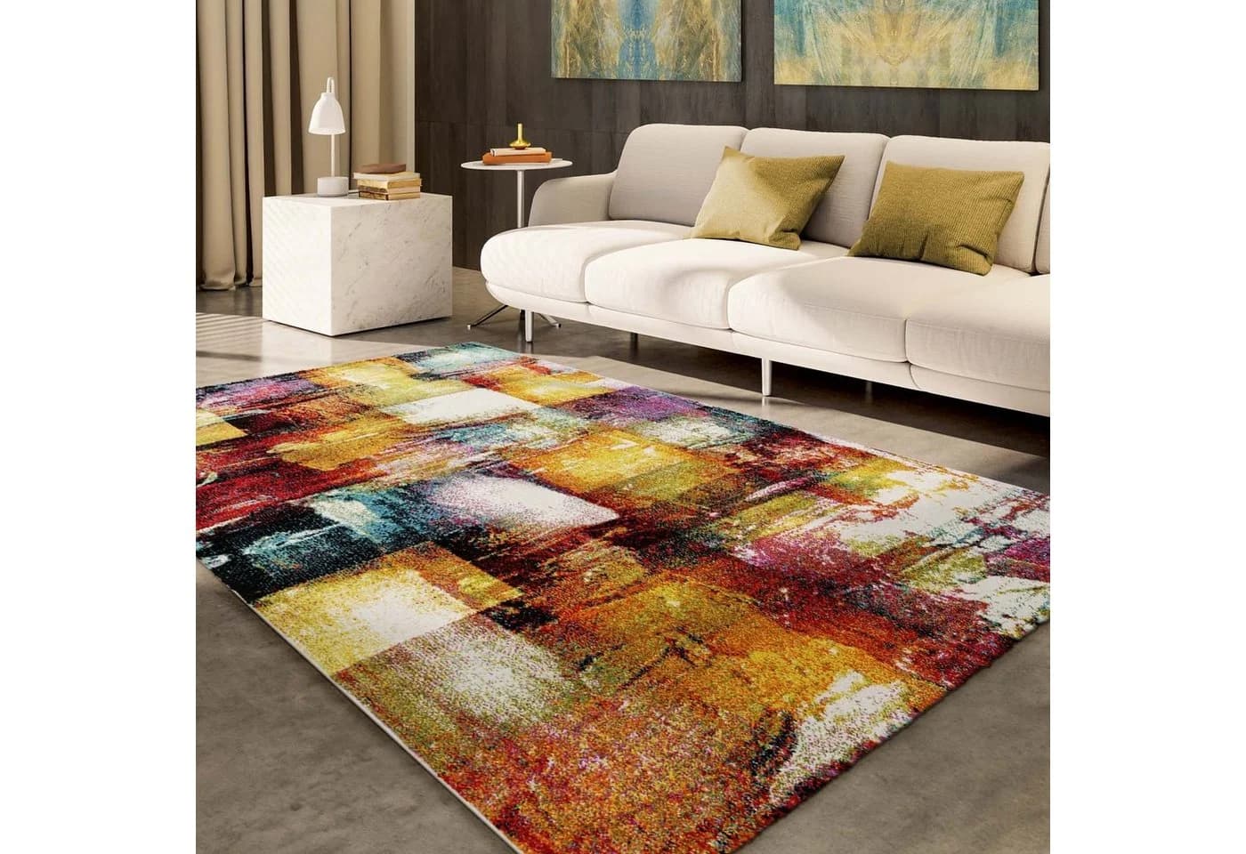 TaraCarpet Vision Square Teppich Bunt Modern