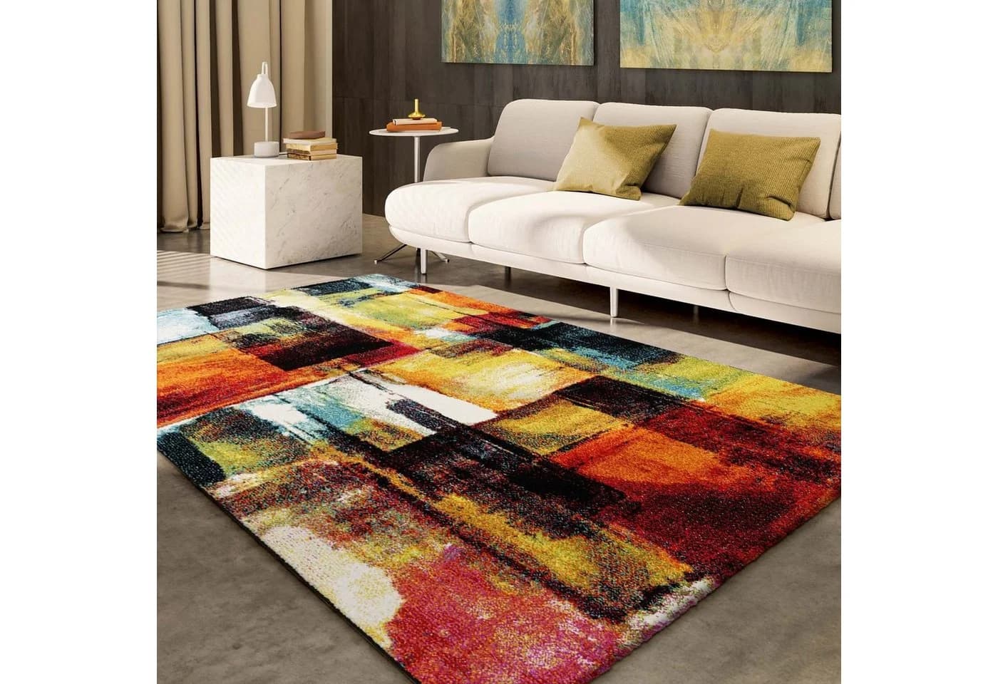 TaraCarpet Vision Atrium Teppich Modern Vintage Bunt 200x290