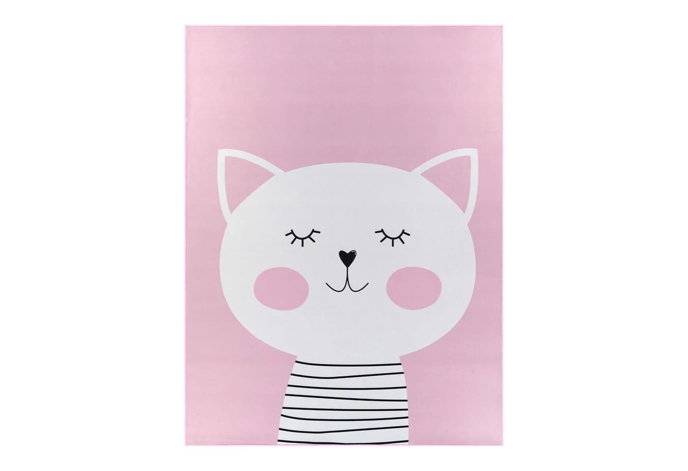 TaraCarpet Kinderteppich Fresh Kids Tiere Katze Rosa Rechteckig - Bild 2