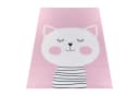 TaraCarpet Kinderteppich Fresh Kids Tiere Katze Rosa Rechteckig Bild 5
