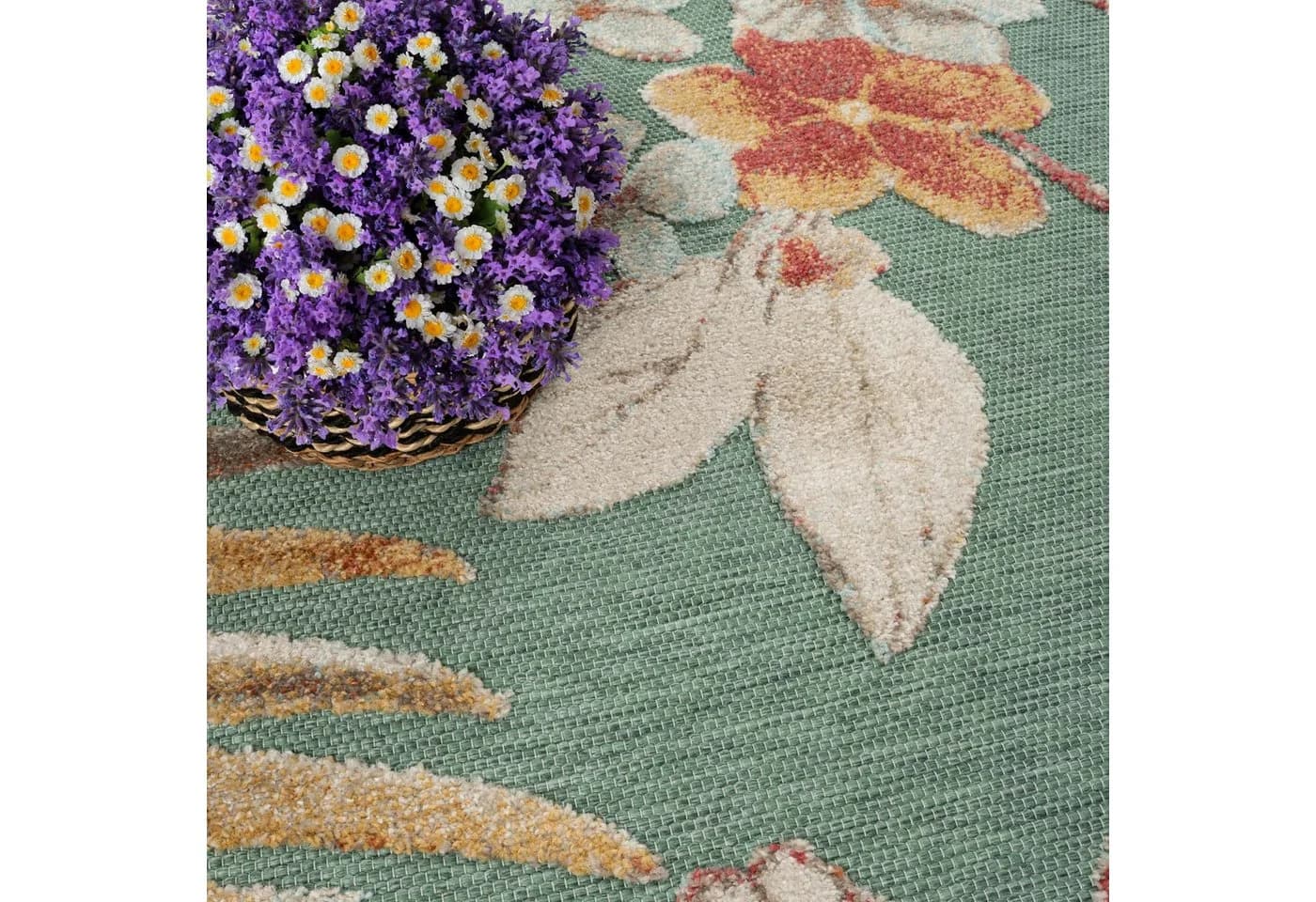 TaraCarpet In- und Outdoor Teppich Fantasy Lilie Grün - Bild 3