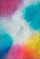TaraCarpet Teppich Kurzflor Regenbogenfarbe Marmoriert Modern Bild 2