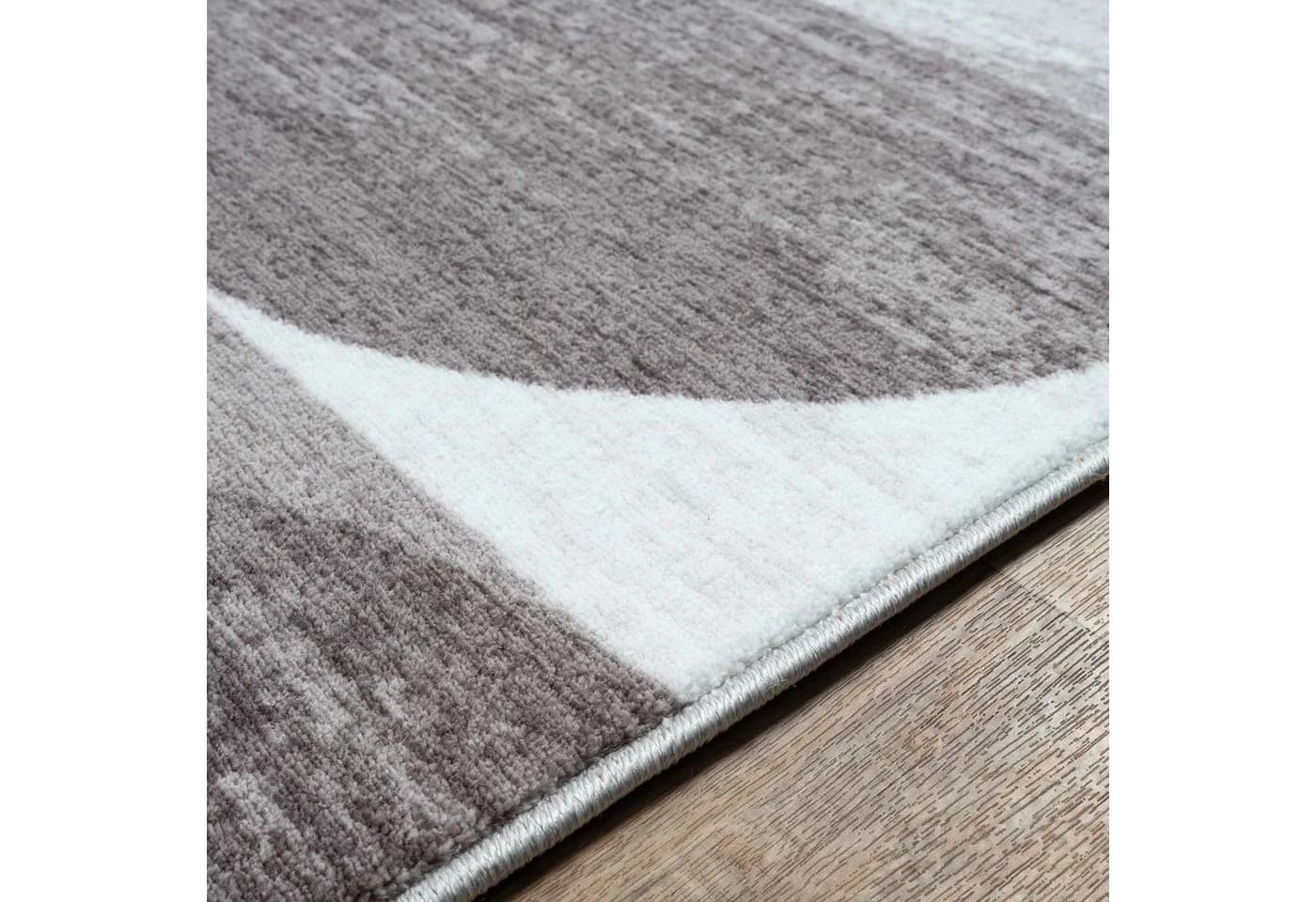 TaraCarpet Empire Teppich Kurzflor Retro Grau Beige Blau - Bild 4