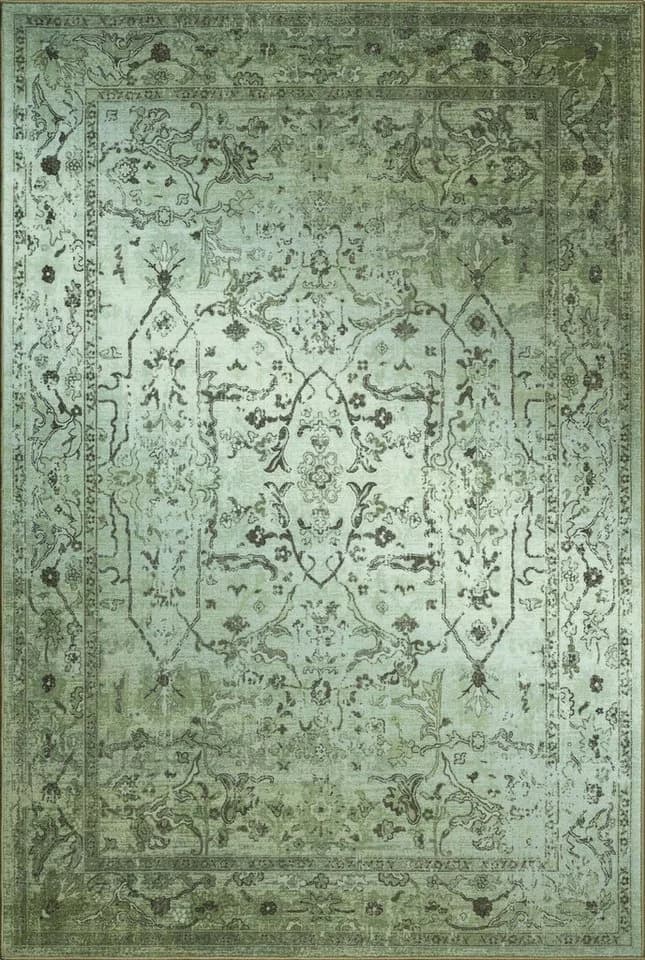 TaraCarpet Kurzflorteppich Rainbow Oriental Grün Bunt Modern - Bild 2