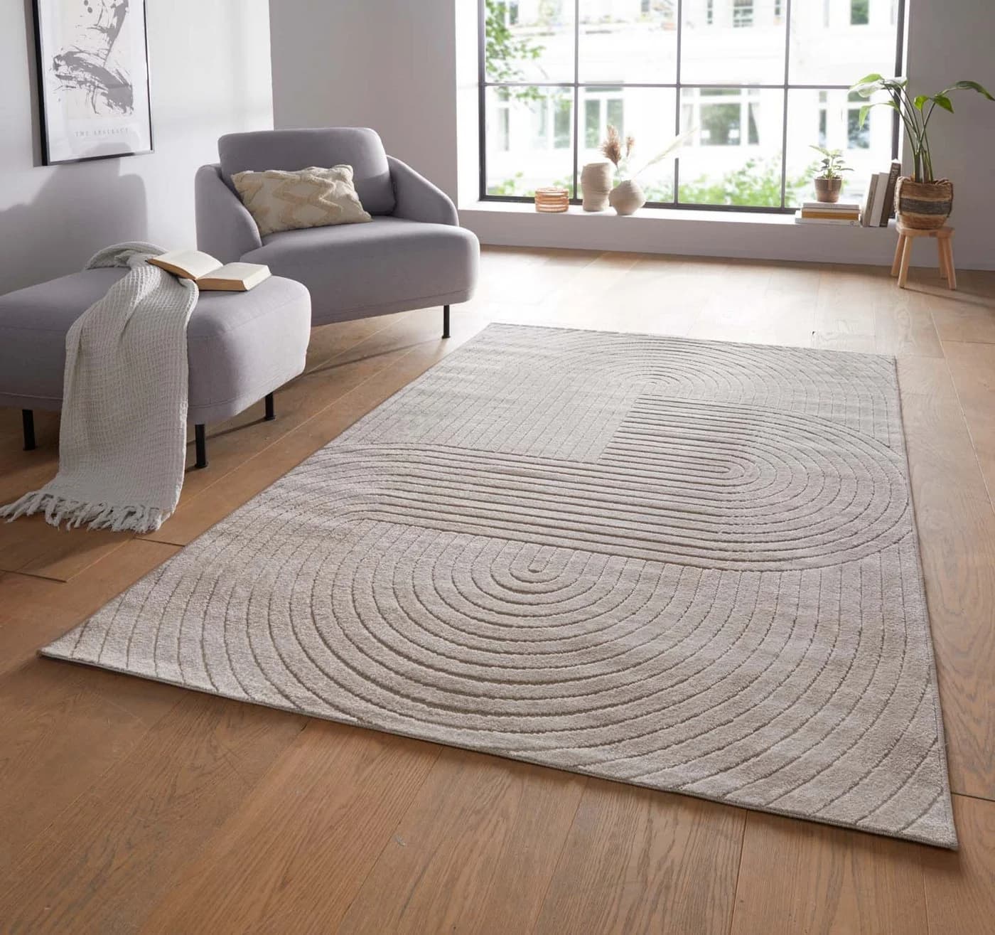 TaraCarpet Zen Teppich Beige Modern In&Outdoor - Bild 2