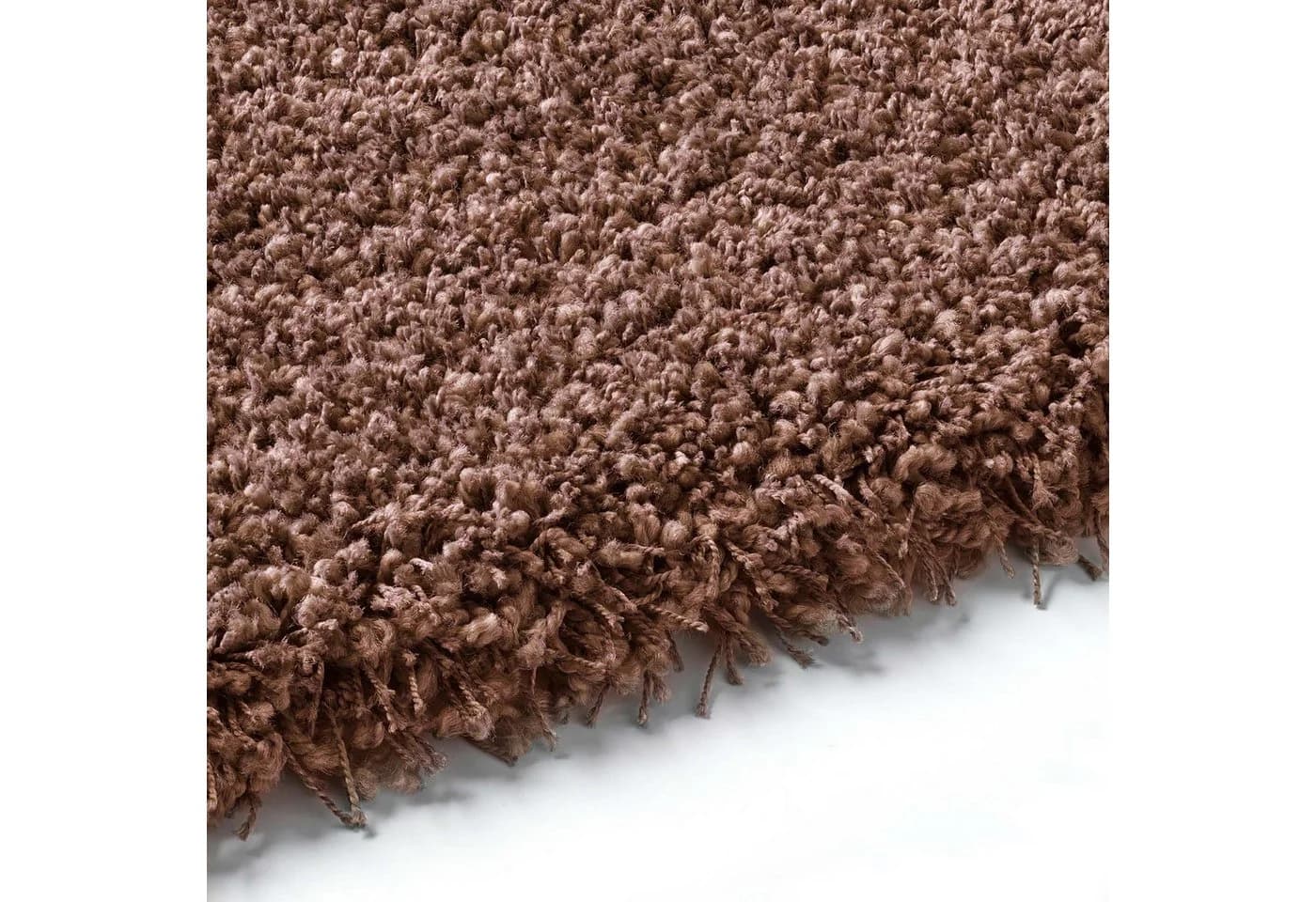 TaraCarpet Langflor-Teppich Shaggy Hochflorteppich rostbraun Wohnzimmer Schlafzimmer - Bild 5