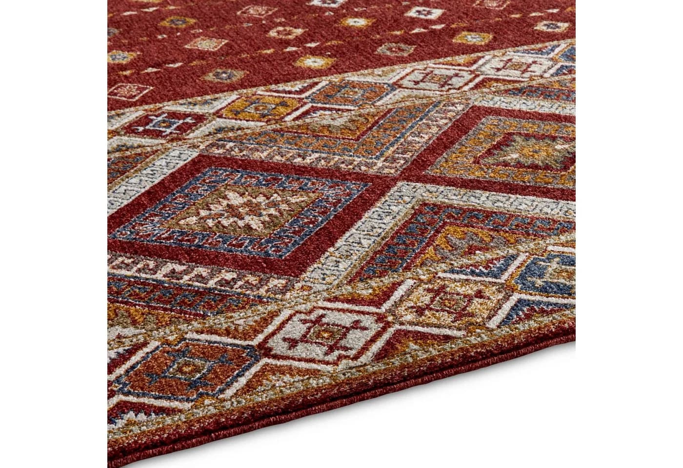 TaraCarpet Teppich New Oriental Lahore Kurzflor Rot - Bild 4