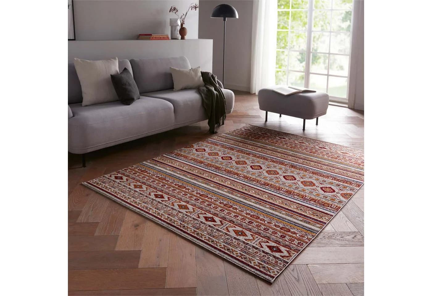 TaraCarpet Teppich Moderner Orientteppich Karatschi Bunt - Bild 2
