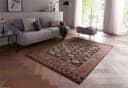 TaraCarpet Teppich Farah Kelim Moderner Orientteppich Anthrazit Bild 1