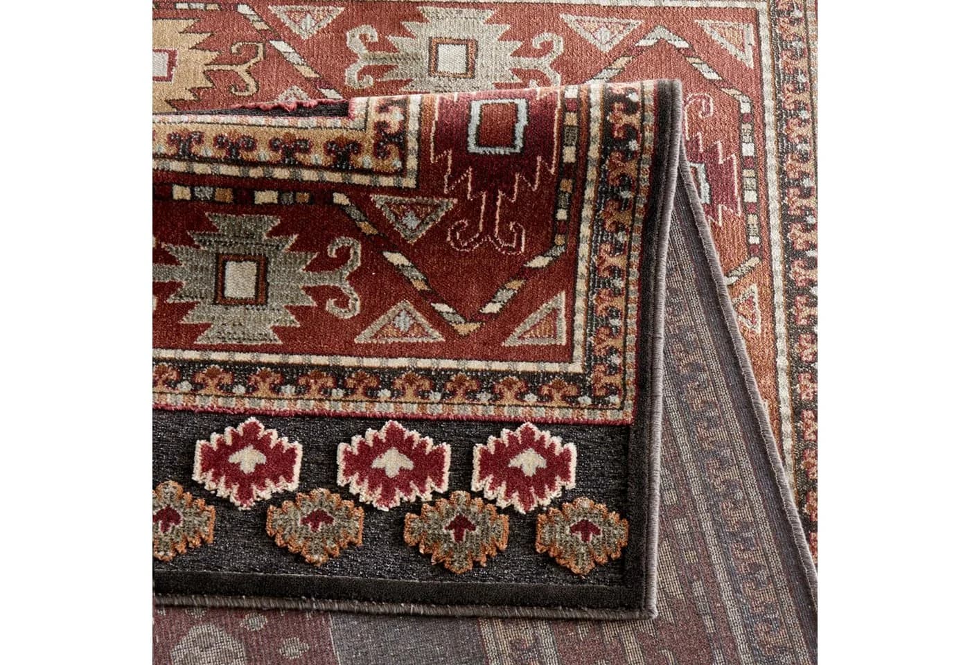 TaraCarpet Teppich Farah Kelim Moderner Orientteppich Anthrazit - Bild 5