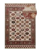TaraCarpet Teppich Farah Kelim Moderner Orientteppich Creme Blau Bild 3