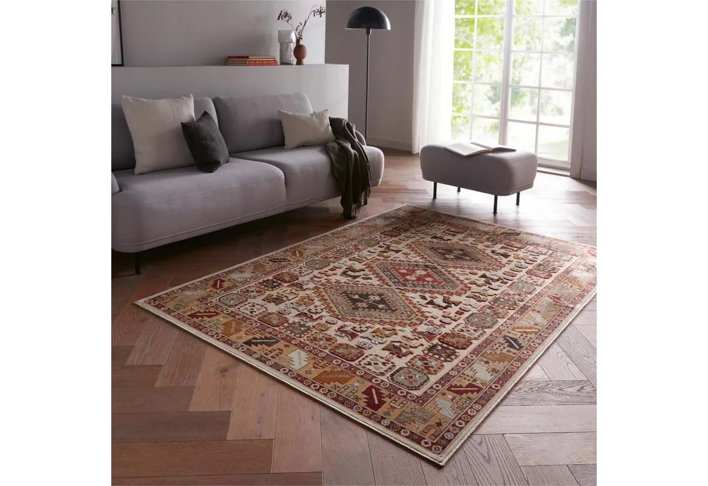 TaraCarpet Teppich Moderner Orientteppich Farah Shiraz Creme - Bild 2