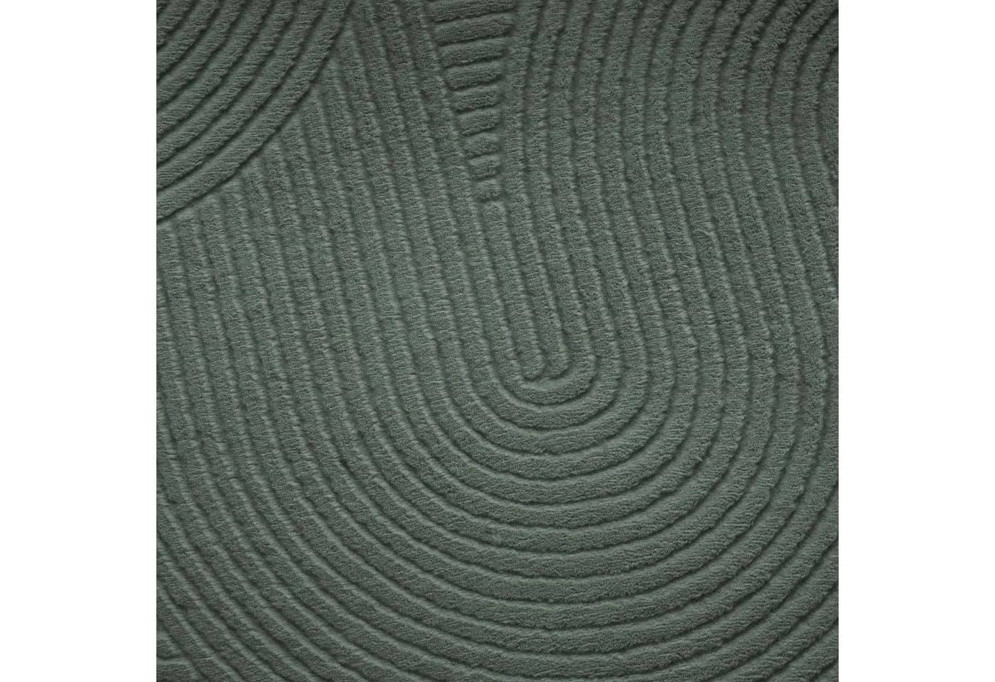 TaraCarpet Teppich Homestyle 390 Wellen Rund 80x80 cm Hellgrün - Bild 5