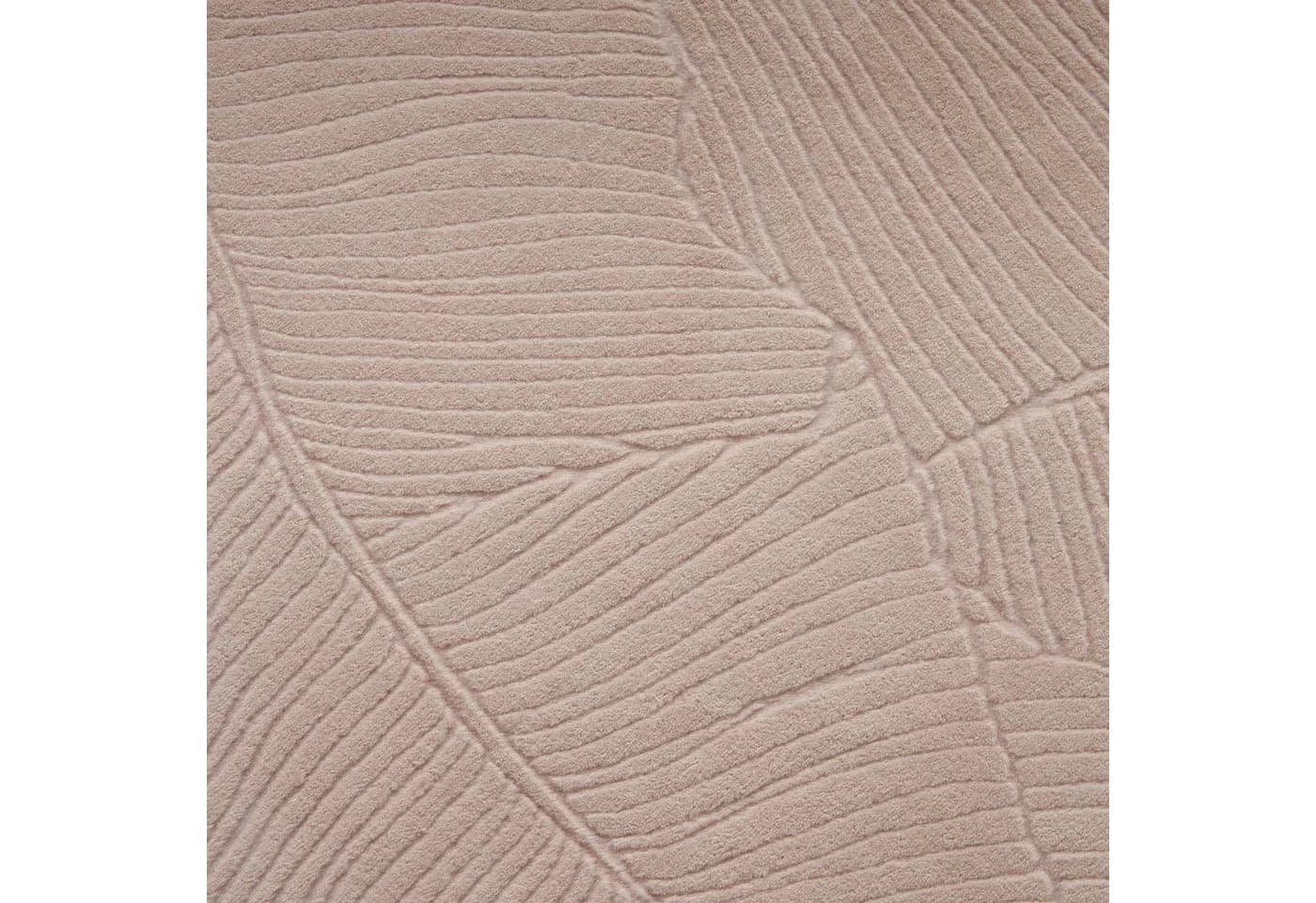 TaraCarpet Teppich Homestyle 391 Blätter, 50x80 cm, Beige - Bild 5