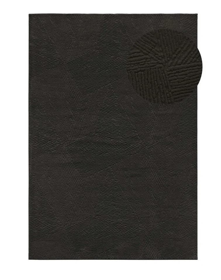 TaraCarpet Homestyle Teppich 80x80 cm Anthrazit - Bild 3