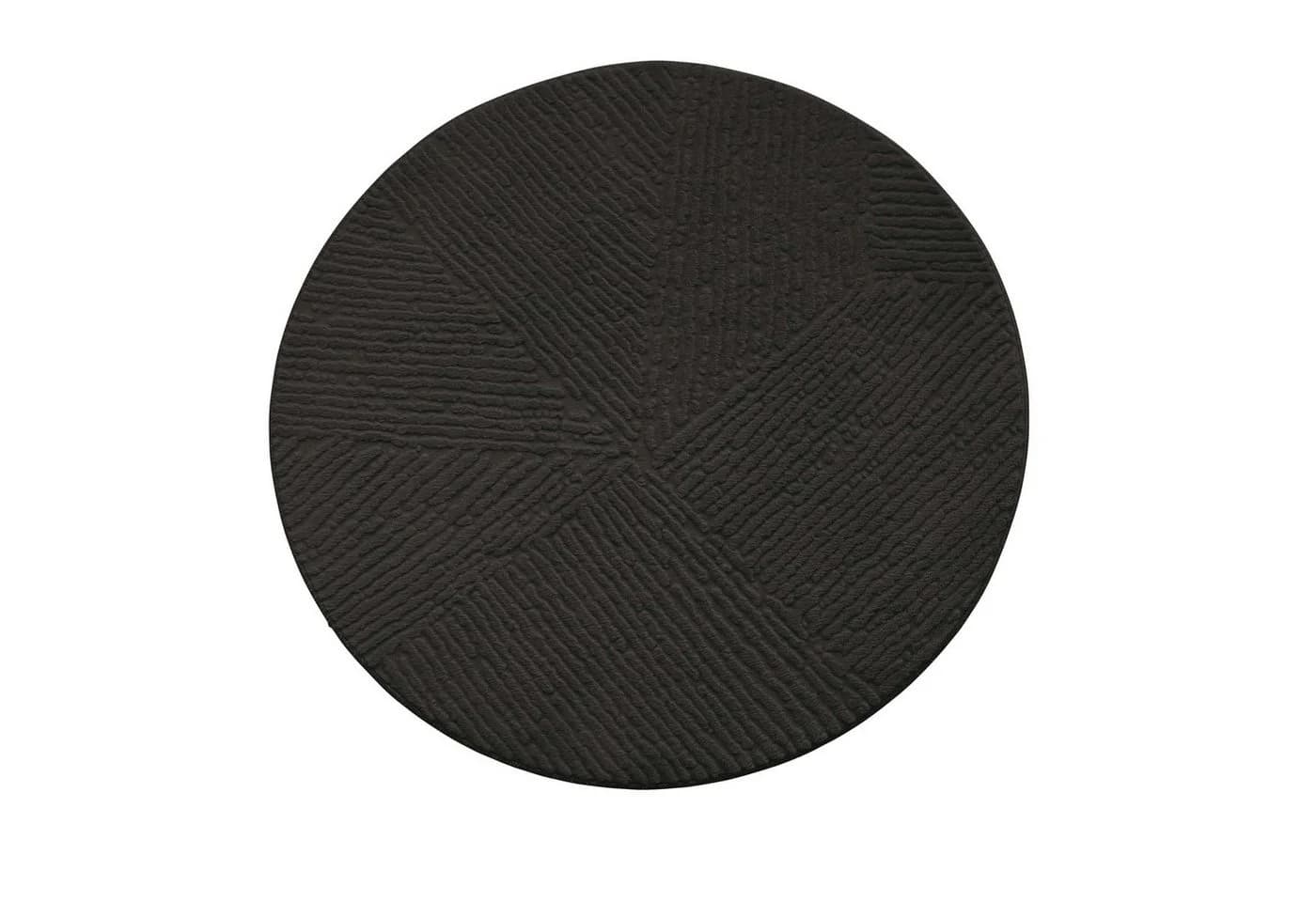 TaraCarpet Homestyle Teppich 80x80 cm Anthrazit - Bild 4