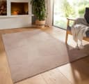 TaraCarpet Homestyle Teppich 80x80 cm Beige Bild 2