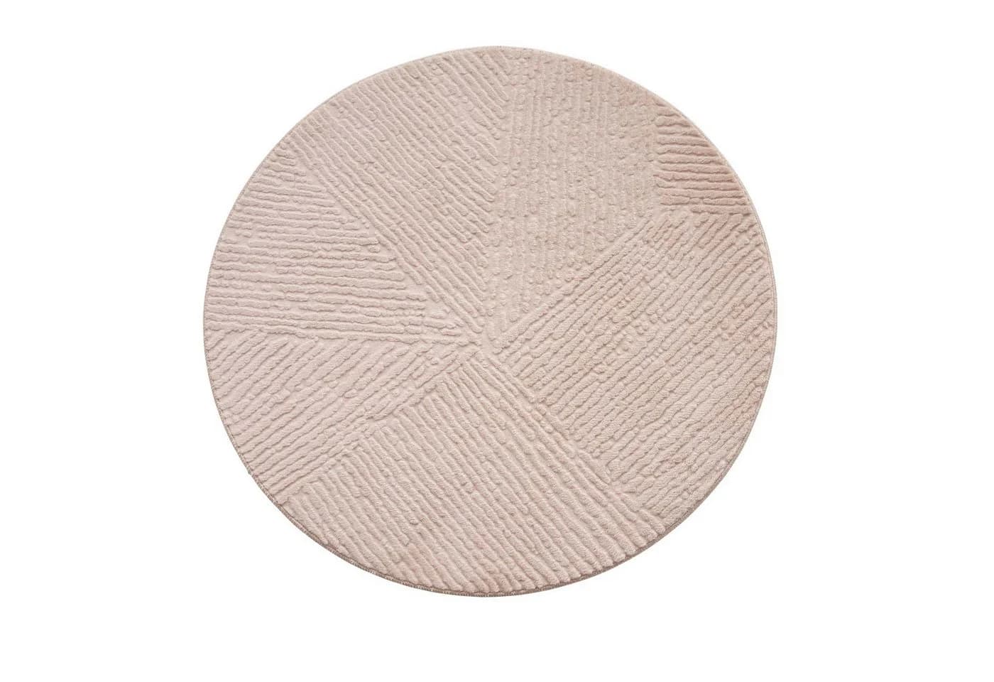 TaraCarpet Homestyle Teppich 80x80 cm Beige - Bild 4