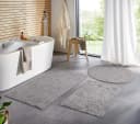 TaraCarpet Teppich Homestyle 375 Flora, Rechteckig, 10 mm Höhe, Blätteroptik Hoch-Tief Weich Waschbar Grau Bild 1